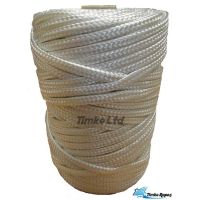 6mm White Braided Nylon Craft Cord x 70m